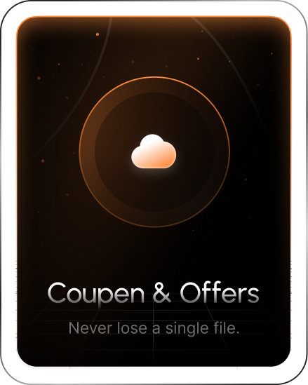 Coupen & Offers — Never lose a single file.